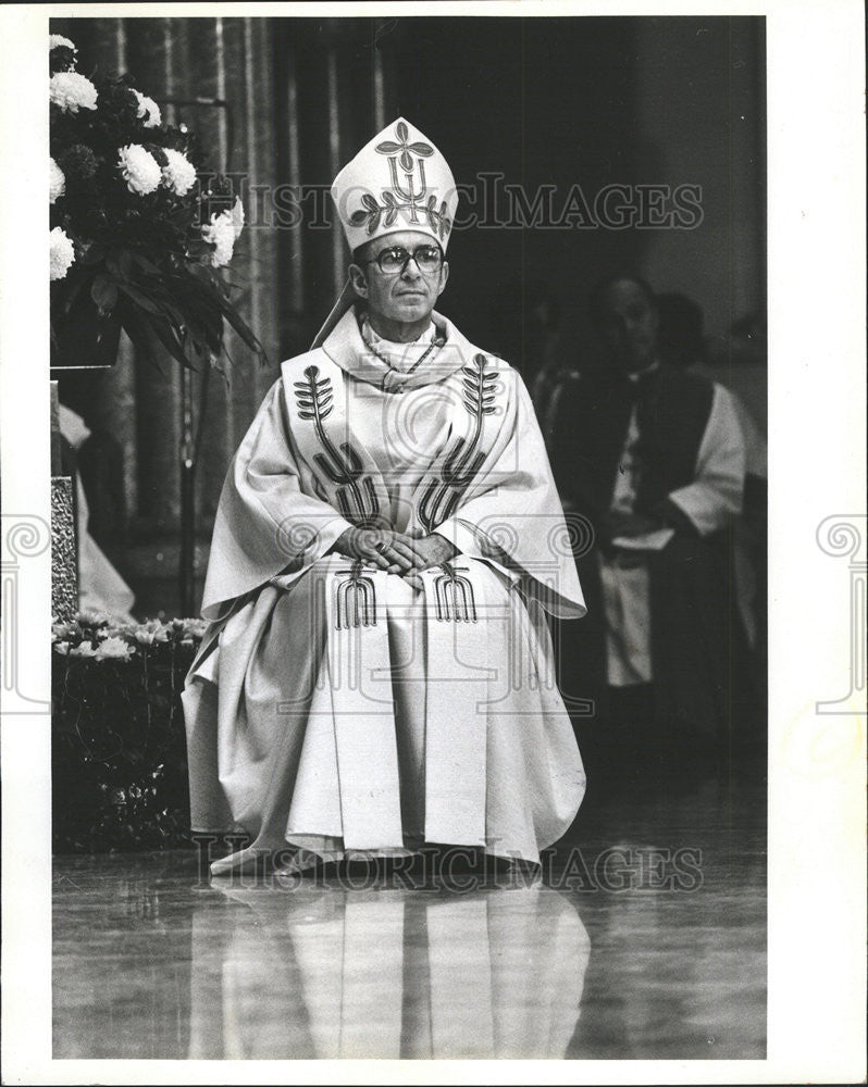 1982 Press Photo Joseph L. Bernardin/Chicago Archbishop/Catholic - Historic Images