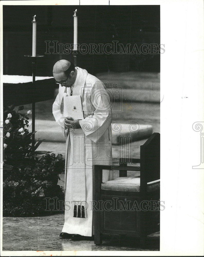 1982 Press Photo Archbishop Bernardin - Historic Images