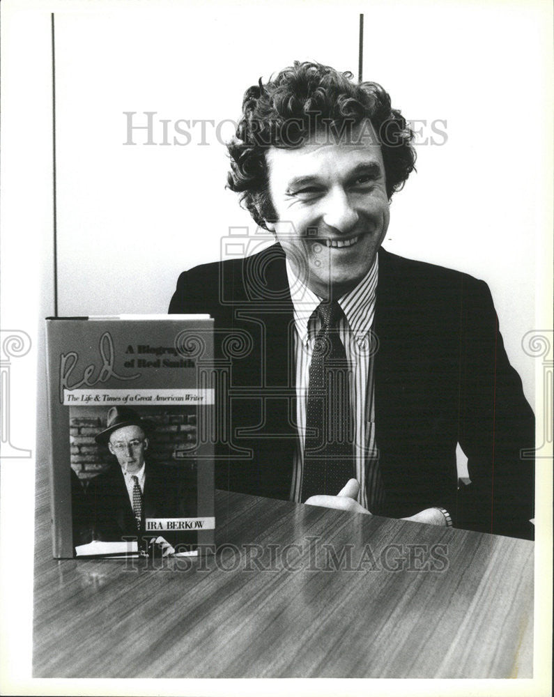 1986 Press Photo Ira Berkow, author - Historic Images