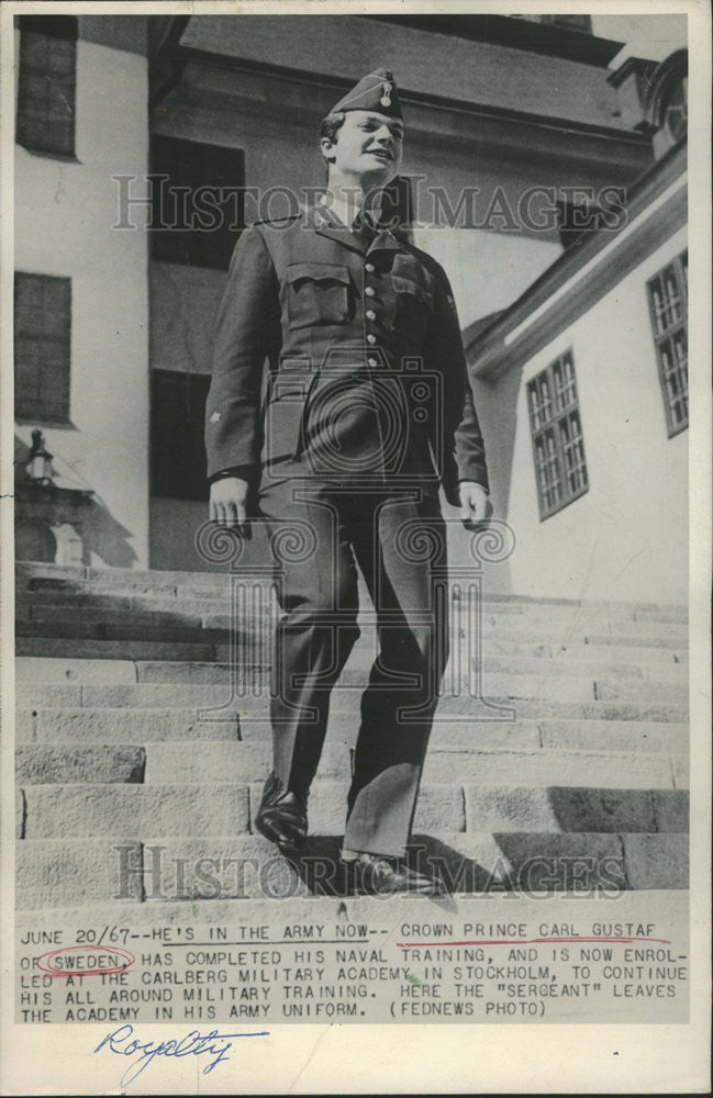 1967 Press Photo Sweden&#39;s Crown Prince Carl Gustav - Historic Images