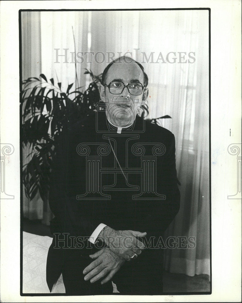 1982 Press Photo Archbishop Joseph Bernardin Cardinal Catholic Church - Historic Images