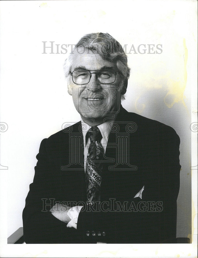 Press Photo Edwin Bergman president Board Trustees Museum Contemporary Art - Historic Images