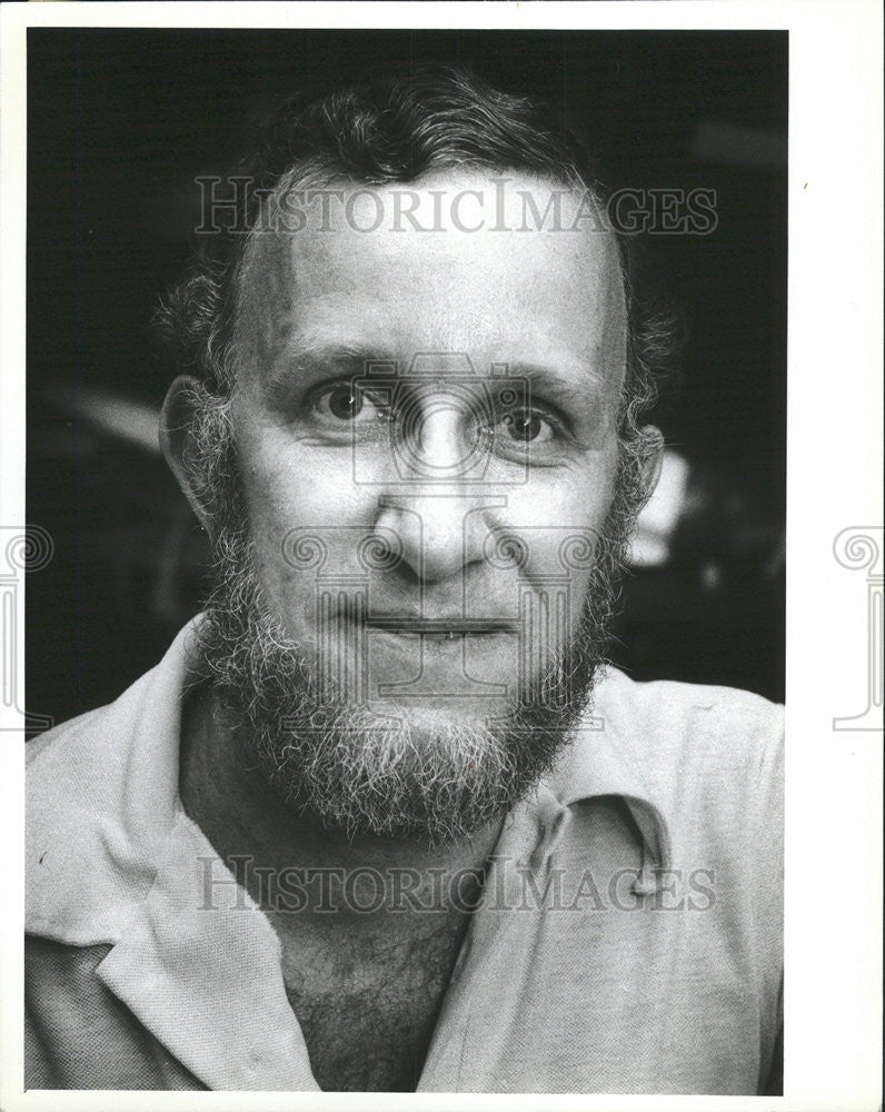 1982 Press Photo Reverend Fred Berchtold Clown - Historic Images