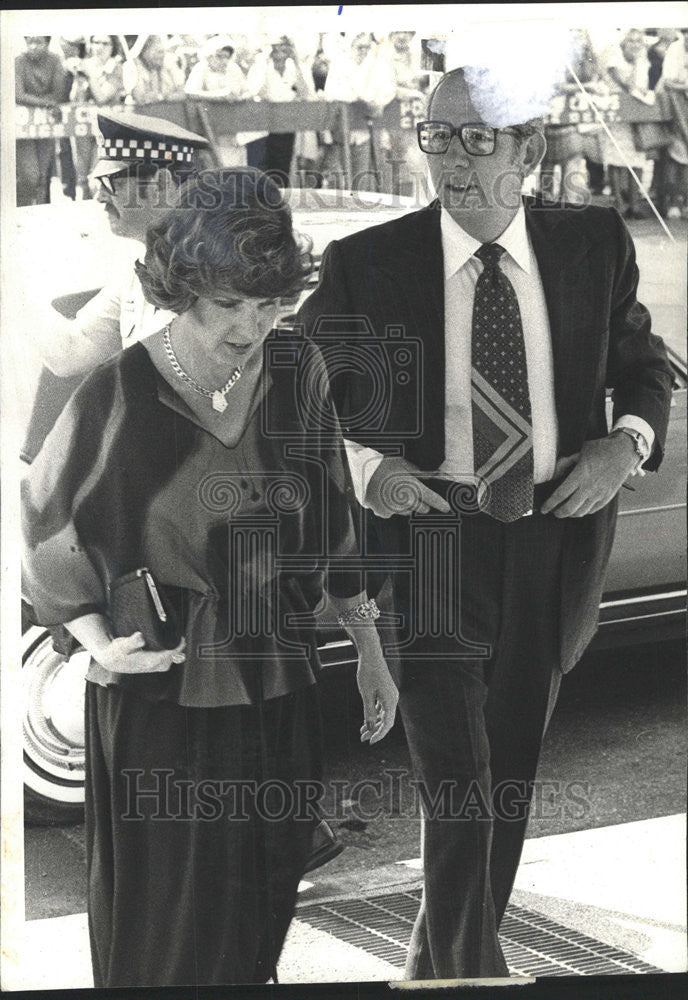 1979 Press Photo Mrs. Vernile Morgan Holy Name Cathedral - Historic Images