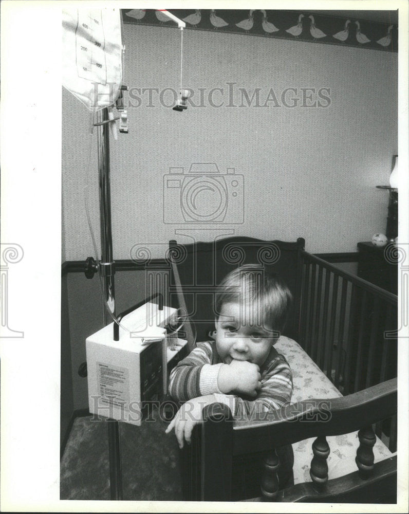 1987 Press Photo Colin Aubin Infant - Historic Images