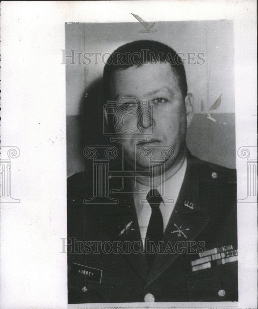 1961 Press Photo George Aubrey American Military Colonel - Historic Images
