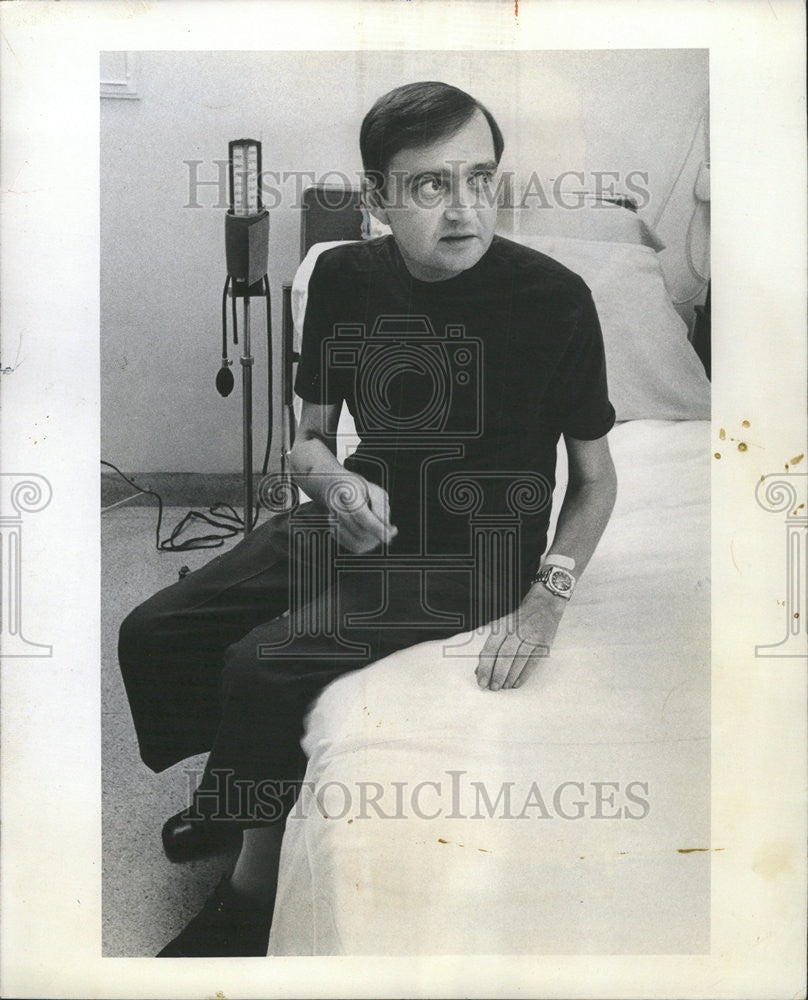 1973 Press Photo Fred Aubey Heart Transplant Recipient - Historic Images