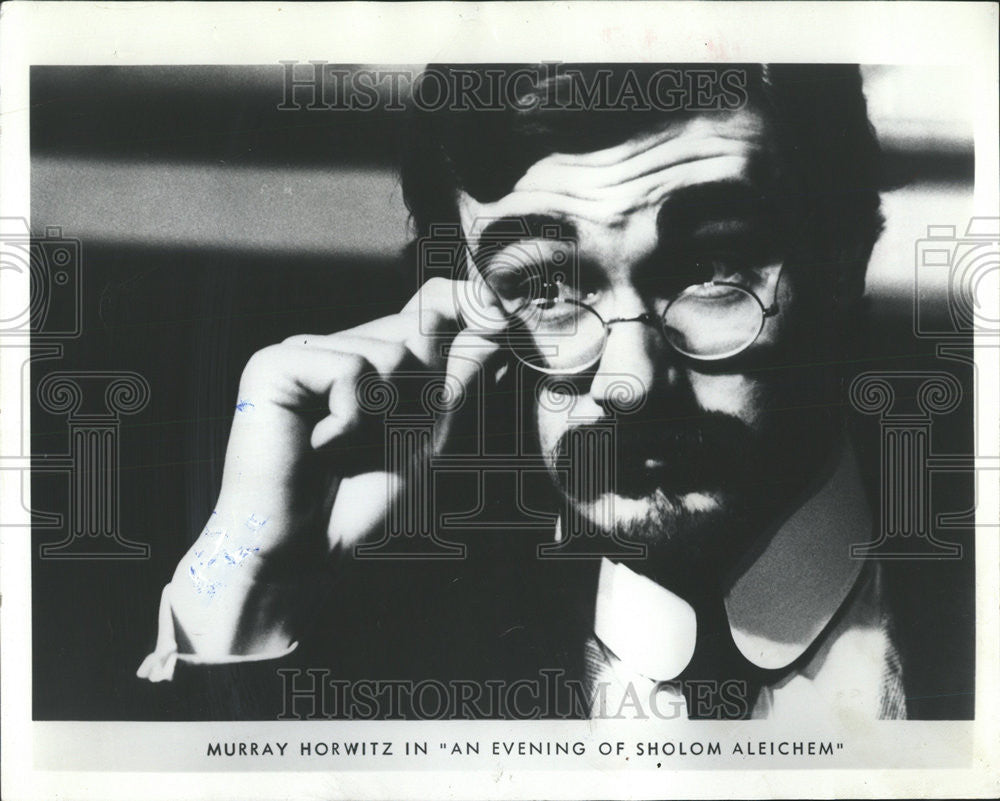 1979 Press Photo Murray Horwitz Sholom Aleichem Italian Irish Century Lawyer - Historic Images