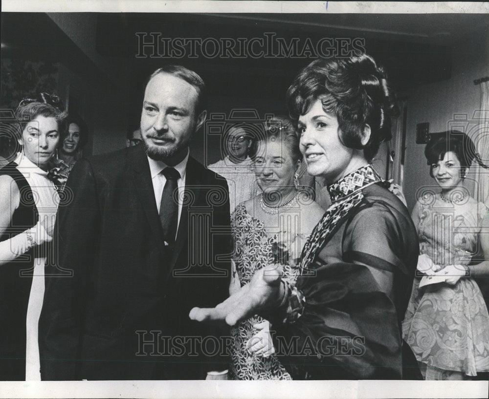 1971 Press Photo Mrs. Thomas Houde Illinois Women Clubs Federation President - Historic Images