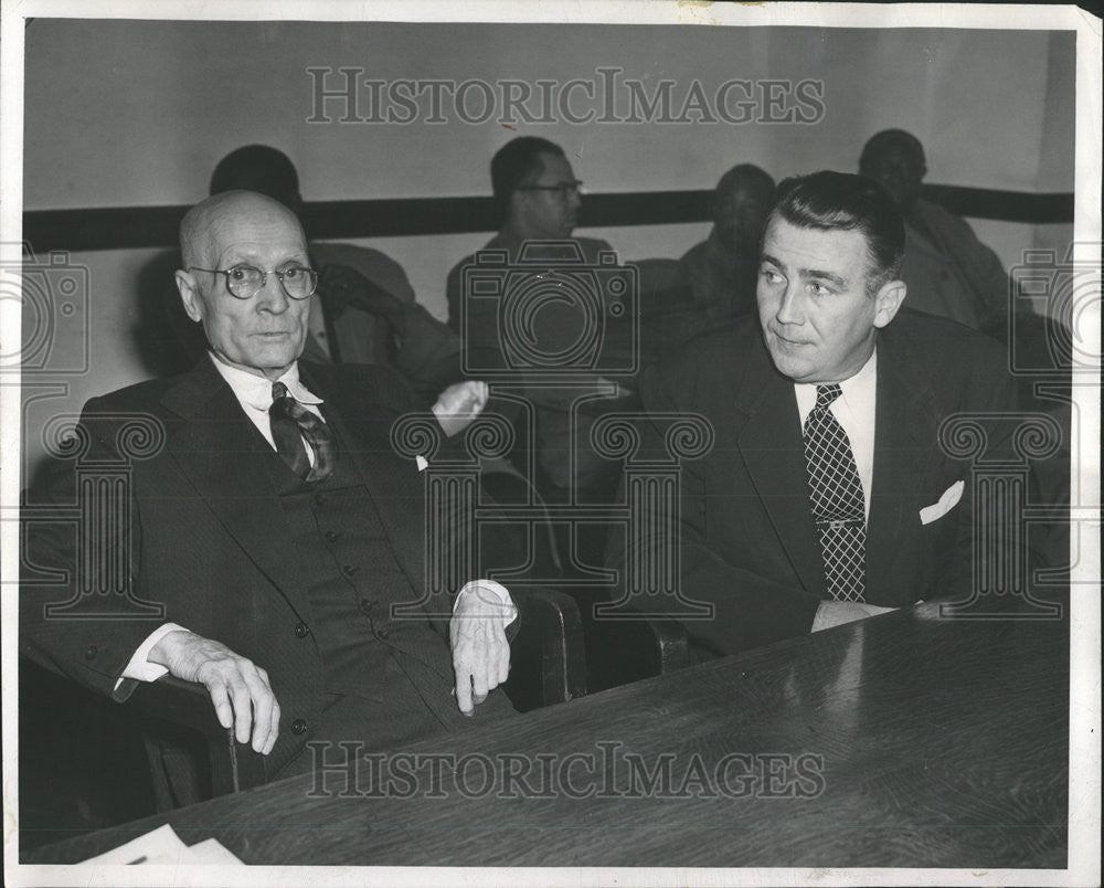 1953 Press Photo Sheehan Washington Joseph Galvin Attorney Detroit Illinois - Historic Images