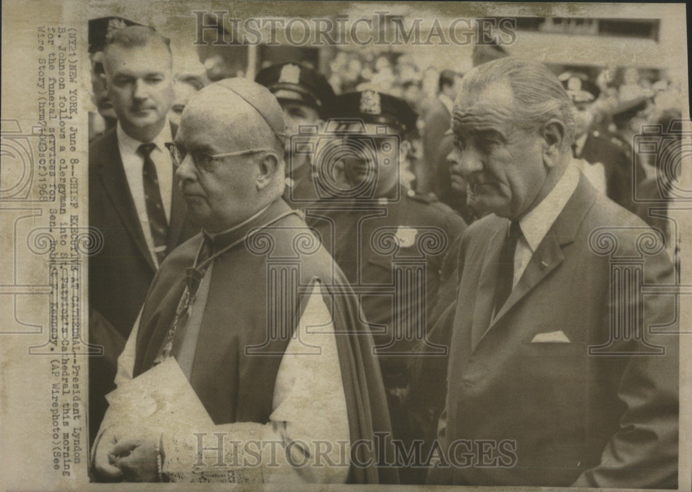 1968 Press Photo United States President Lyndon B. Johnson - Historic Images