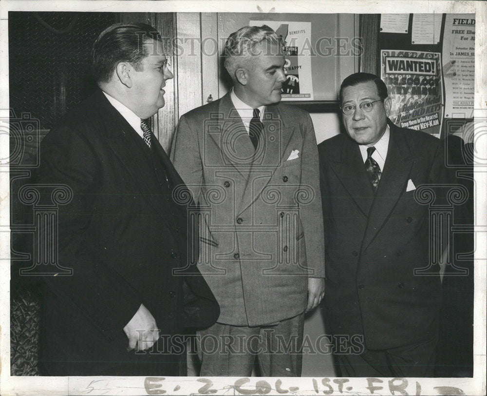 1937 Press Photo Alderman Joe Gillespie Don Forsyth Democratic Albert Horan - Historic Images