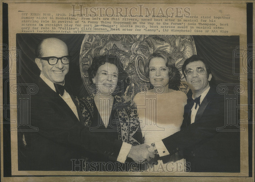 1972 Press Photo Cliff Gorman Actor - Historic Images