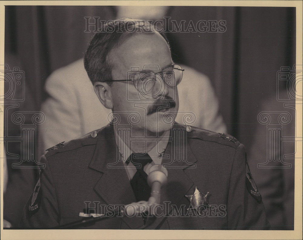 1994 Press Photo Terry Gainer cop Matt Rodriguez law enforcement leader Byrne - Historic Images