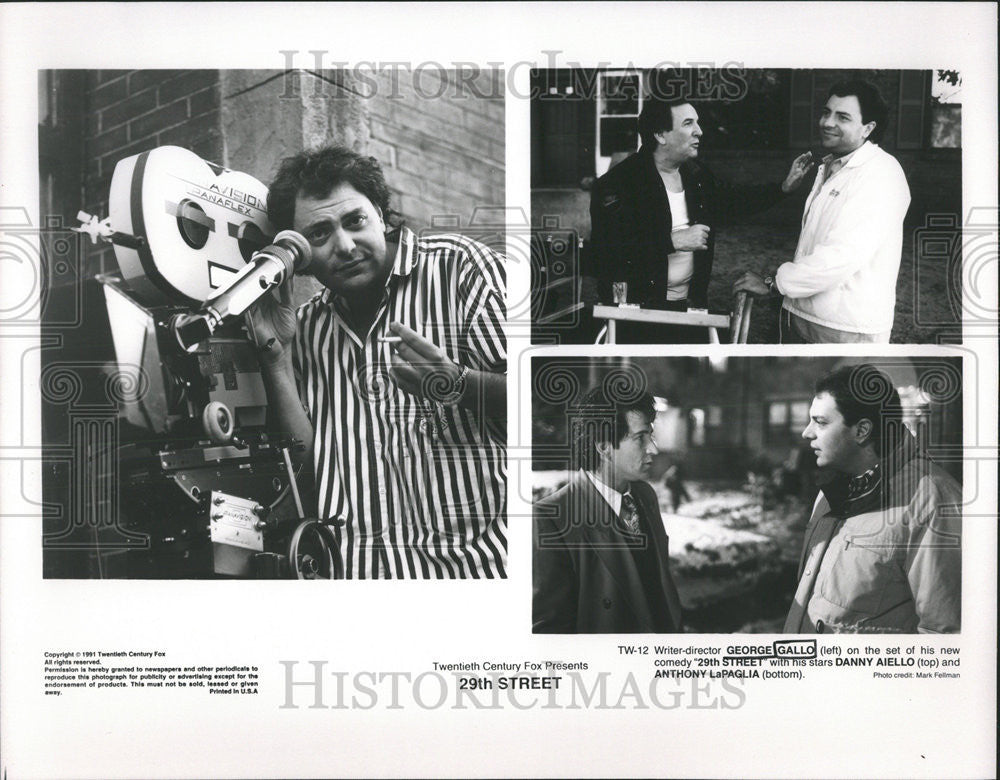 1993 Press Photo 29th Street George Gallo Director Danny Aiello Actor - Historic Images