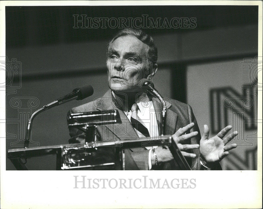 1985 Press Photo Alexander Haig United States Army General - Historic Images