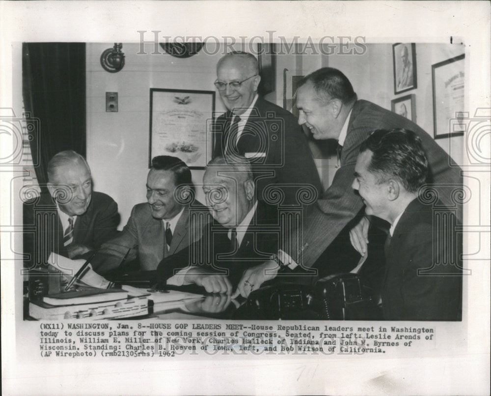 1962 Press Photo House Republic Leaders Political Convention - Historic Images