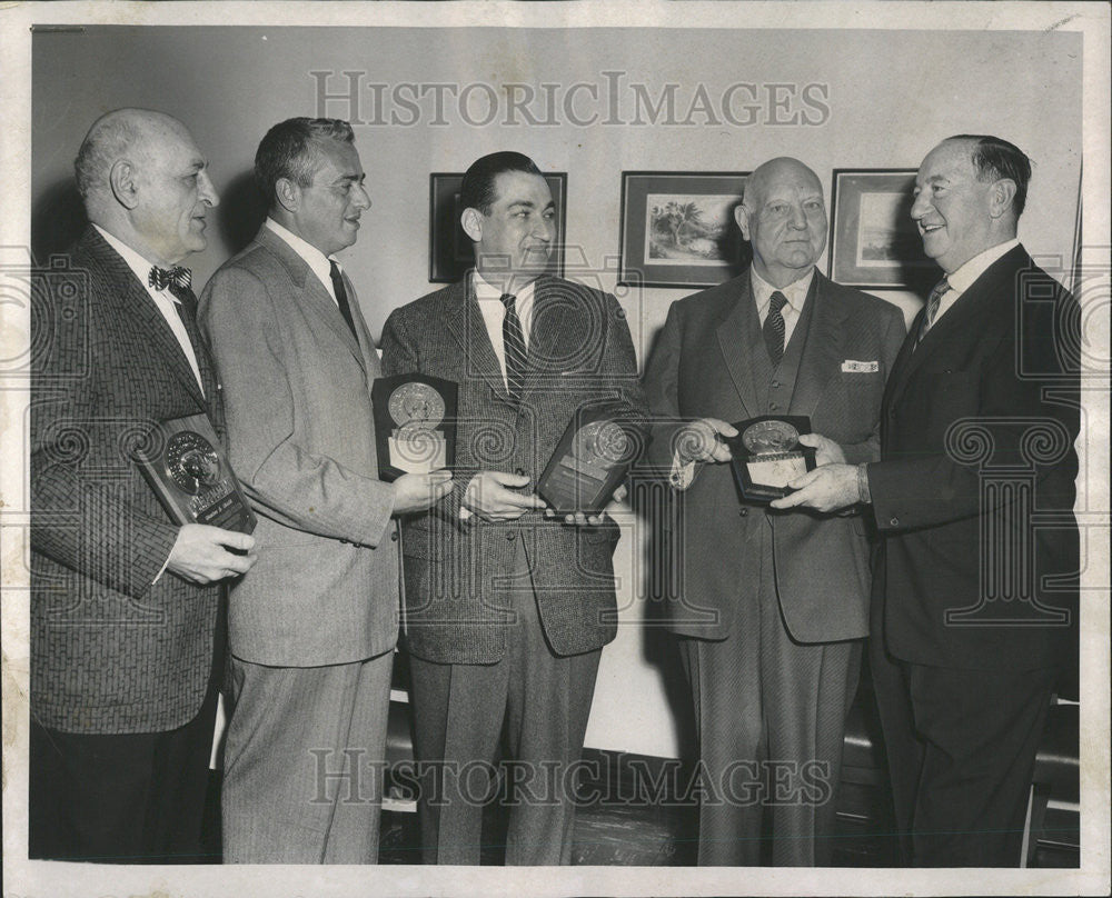 1958 Press Photo James Igoe Mercantile National Bank David Meyers Old Town - Historic Images