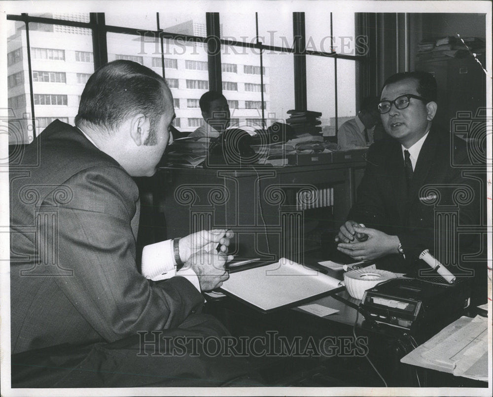 1969 Press Photo Tokyo Toyoaki Kuta Minister International Trade Industry - Historic Images