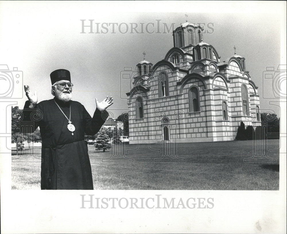 1989 Press Photo Bishop Metropolitan Iriney Most Holy Mother God Monastery - Historic Images