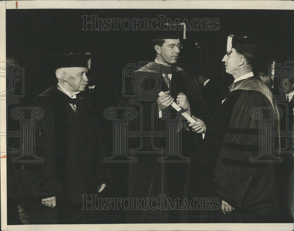 Press Photo Crown Prince Gustaf Adolf Mortarboard - Historic Images