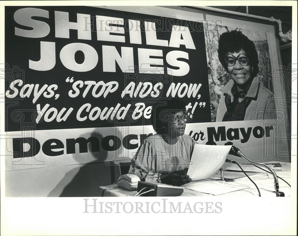 1987 Press Photo Sheila Jones House Representatives Georgia - Historic Images