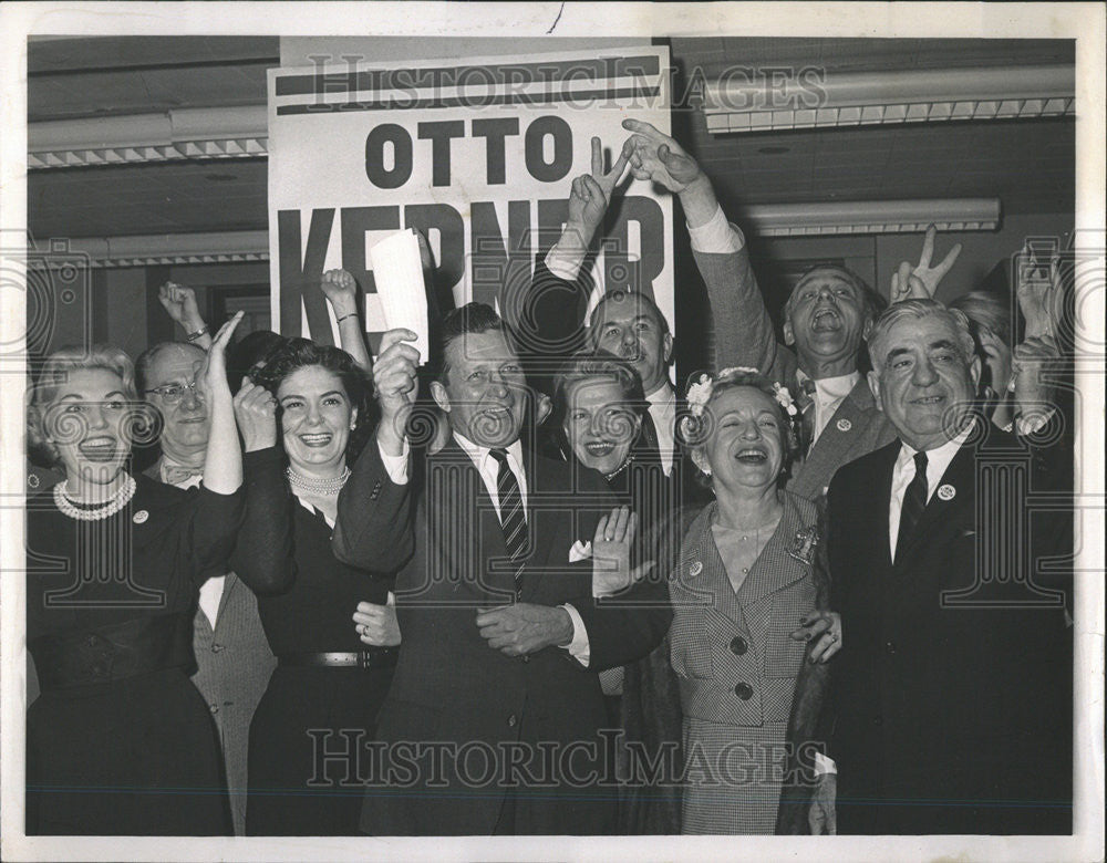 1973 Press Photo Otto Kerner Democratic Candidate Governor - Historic Images