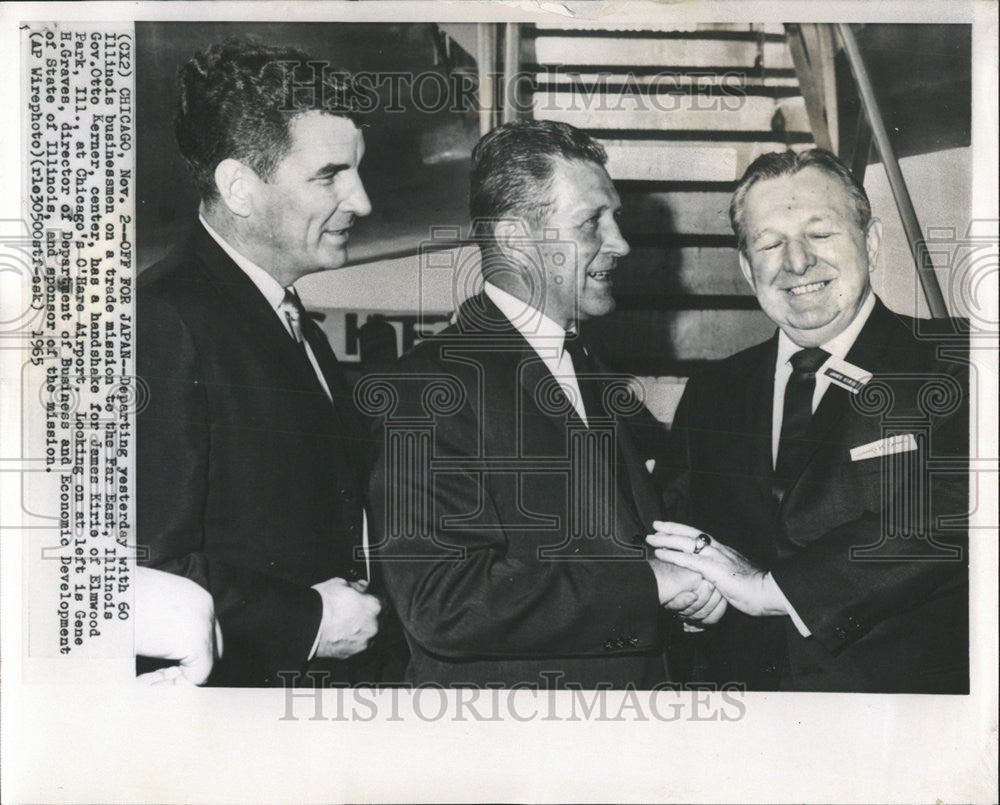 1965 Press Photo Gov. Otto Kerner - Historic Images