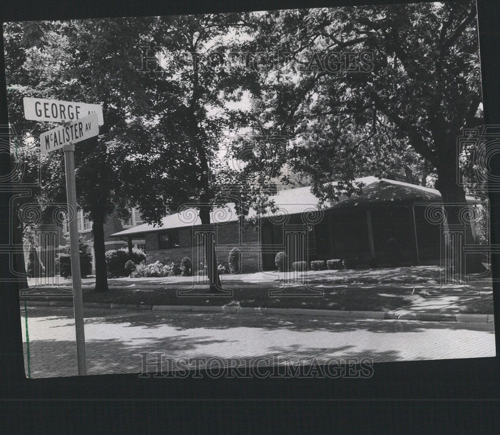 1970 Press Photo Home of John Hughey, Gambling Boss in Illinois. - Historic Images