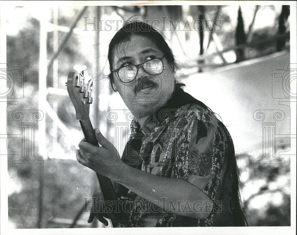 1991 Press Photo Bassist Steve Hashimoto Kathy Kelly Musical Group - Historic Images