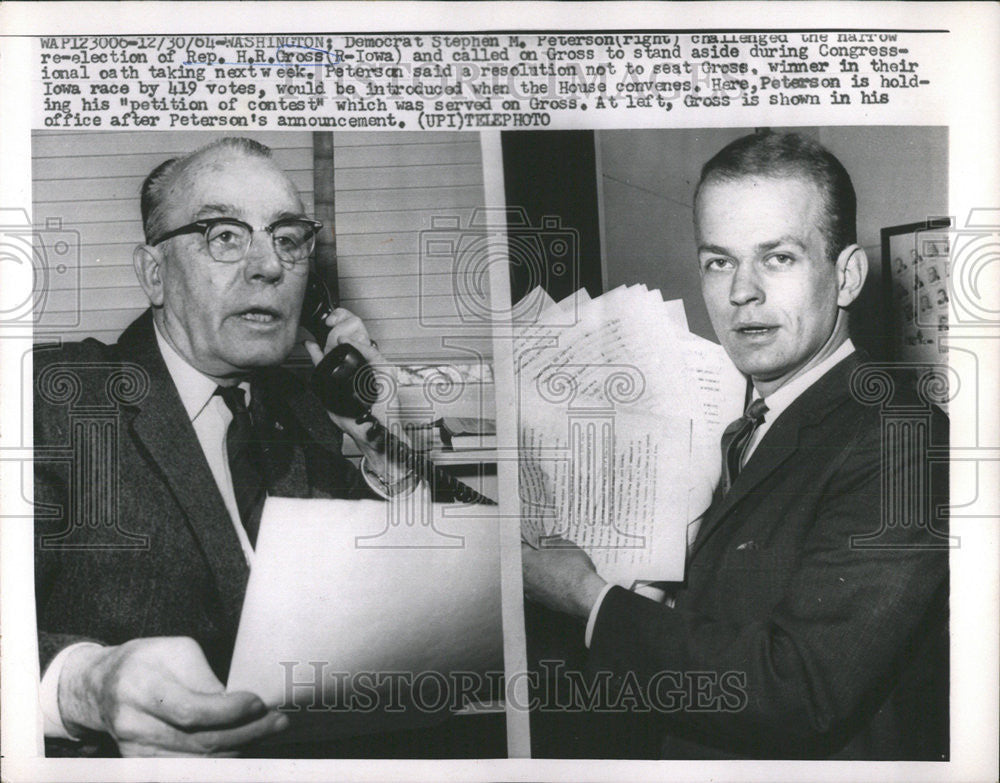 1964 Press Photo Rep. H. R. Gross - Historic Images