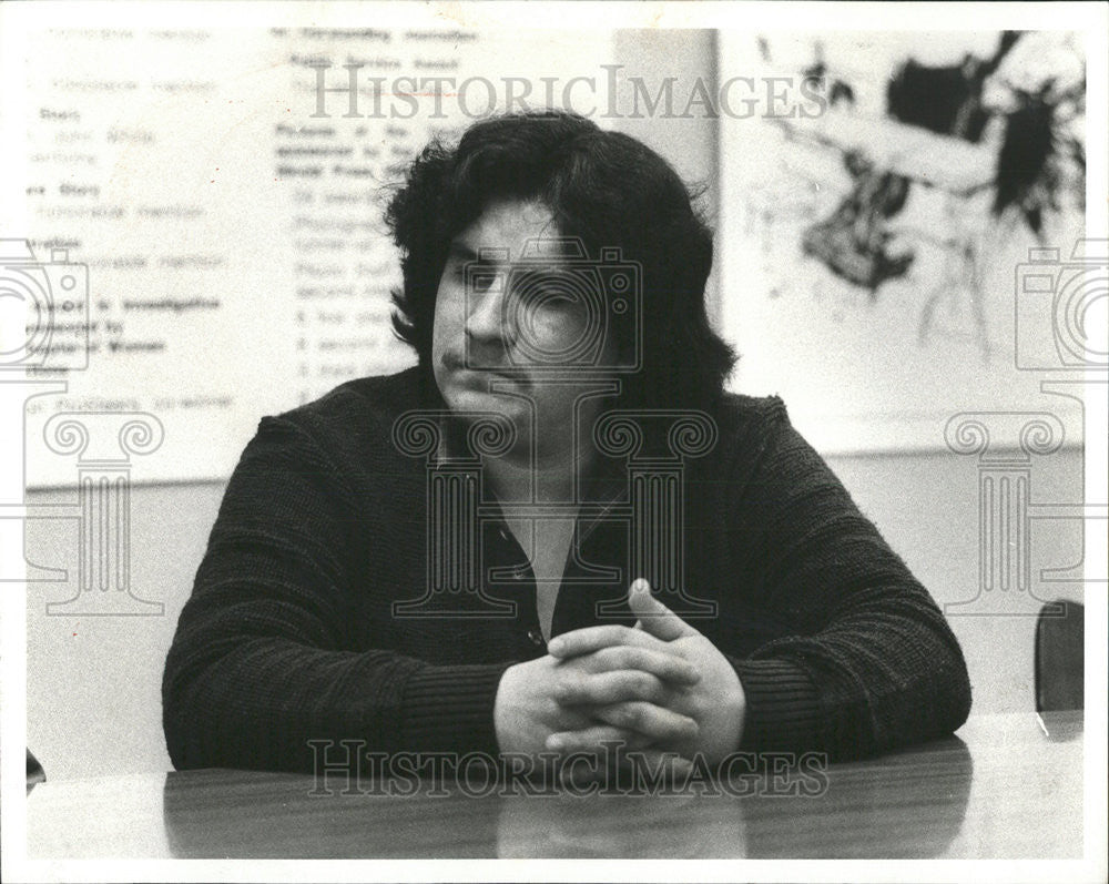 1980 Press Photo Steven Guerra Cancel Miranda High School Director - Historic Images