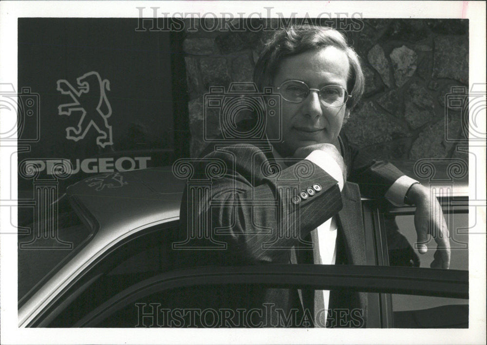 1989 Press Photo :Pascal Henault Peugeot Motors President - Historic Images