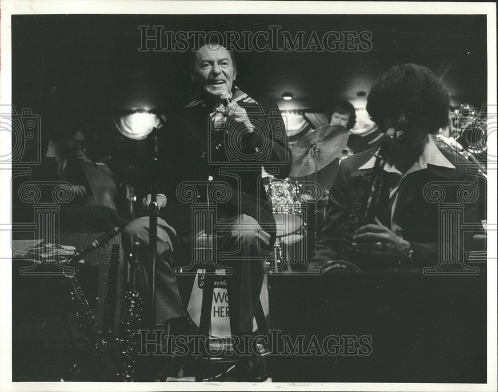 1977 Press Photo Woody Herman Band Leader - Historic Images