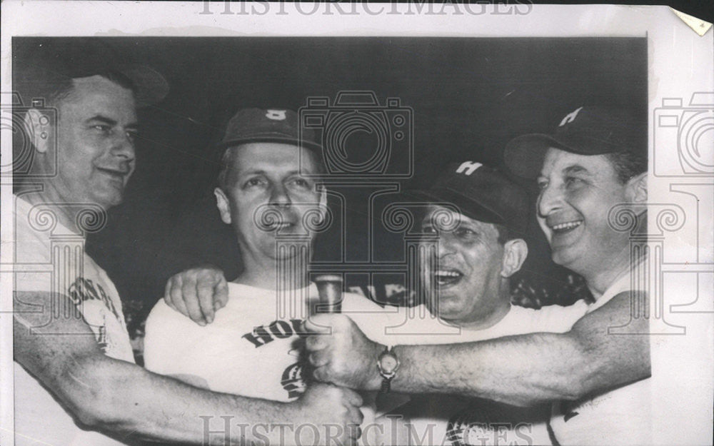 1953 Press Photo Senator Clem Graver Peter Miller Joseph Kohout - Historic Images