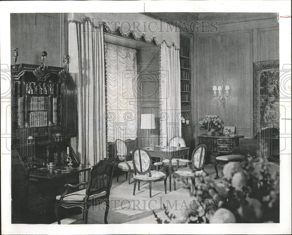 1967 Press Photo Andrew Goodman Home Interior Living Room - Historic Images