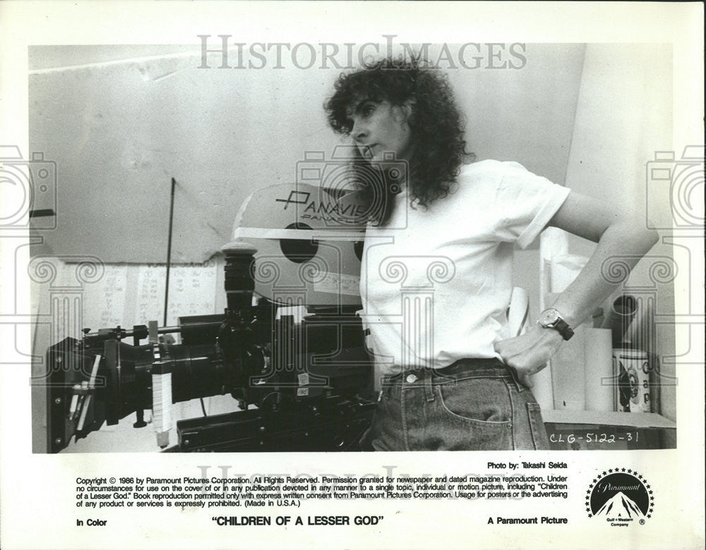 1986 Press Photo Randa Haines American Film &amp; Television Director - Historic Images