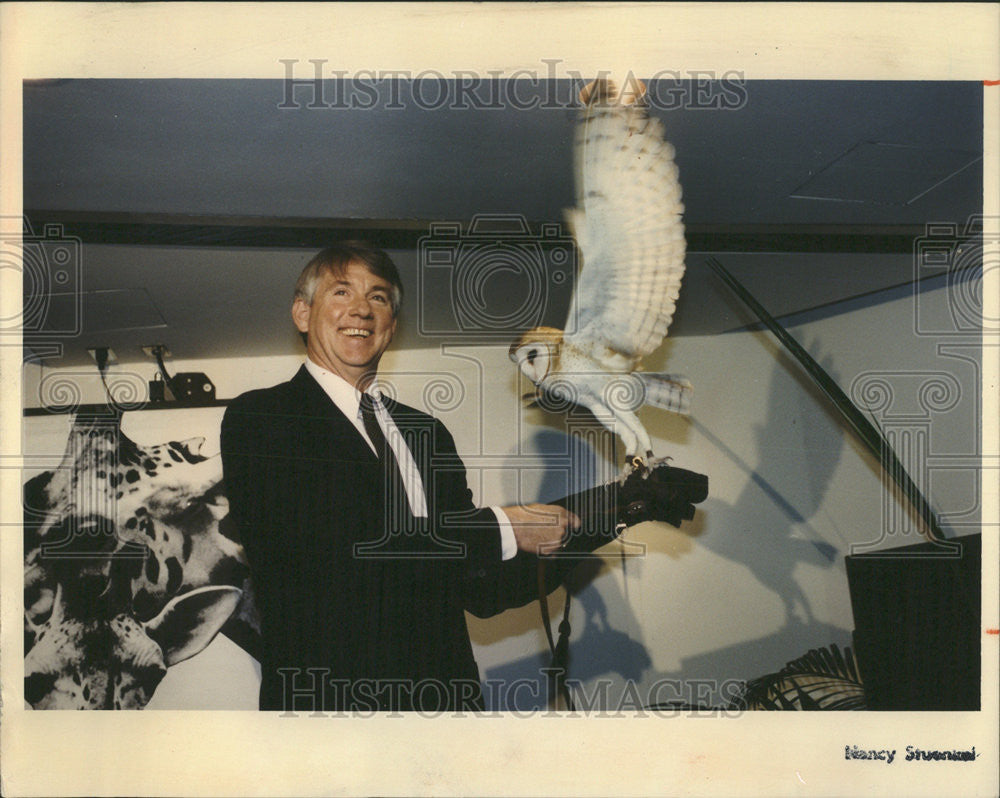 1992 Press Photo David Hales, New Director of the Lincoln Park Zoo - Historic Images