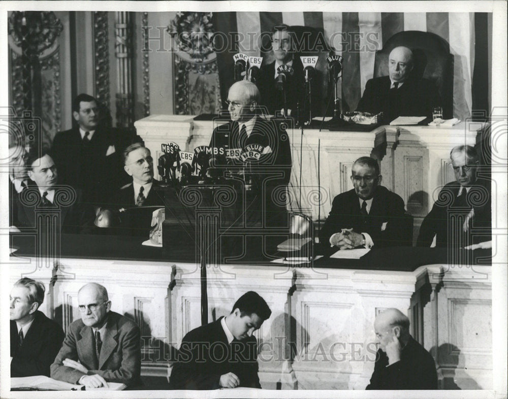 1943 Press Photo Secretary of State Cordell Hull Moscow Declarations - Historic Images