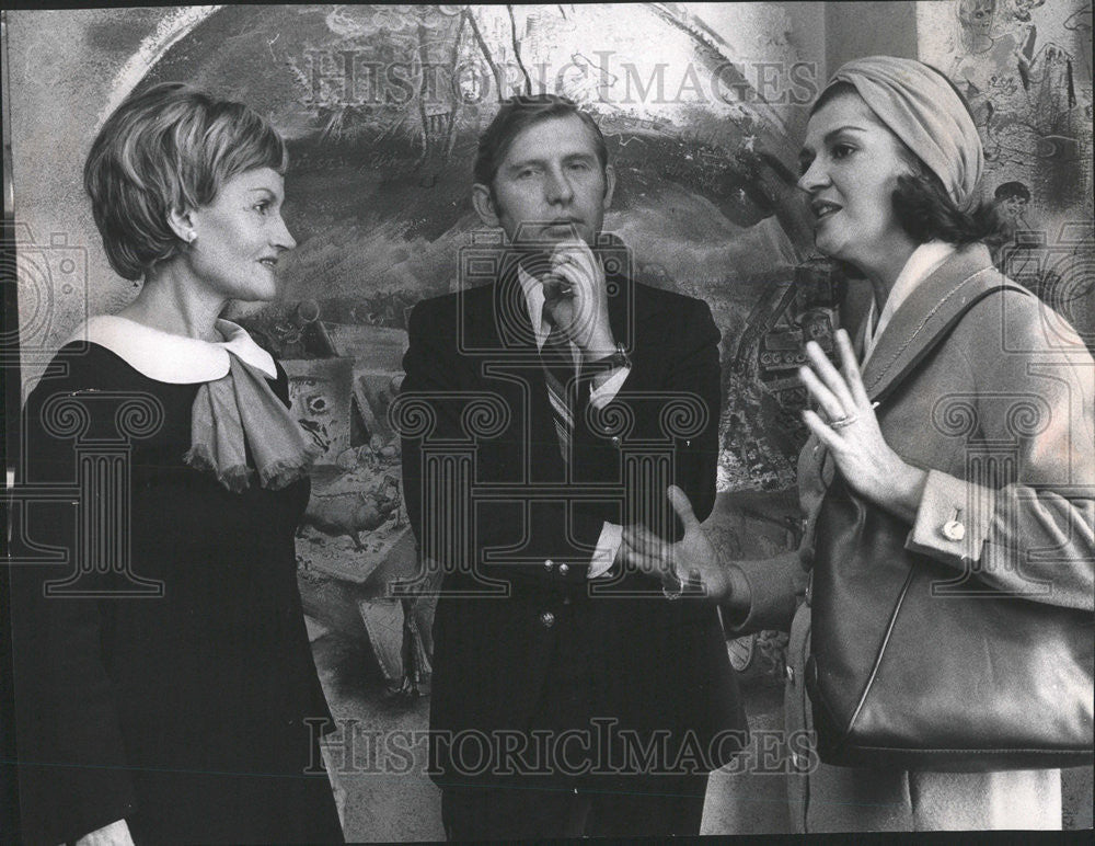 1973 Press Photo Margaret Etter Creche Francis McDonald James Sweeney Jerome - Historic Images