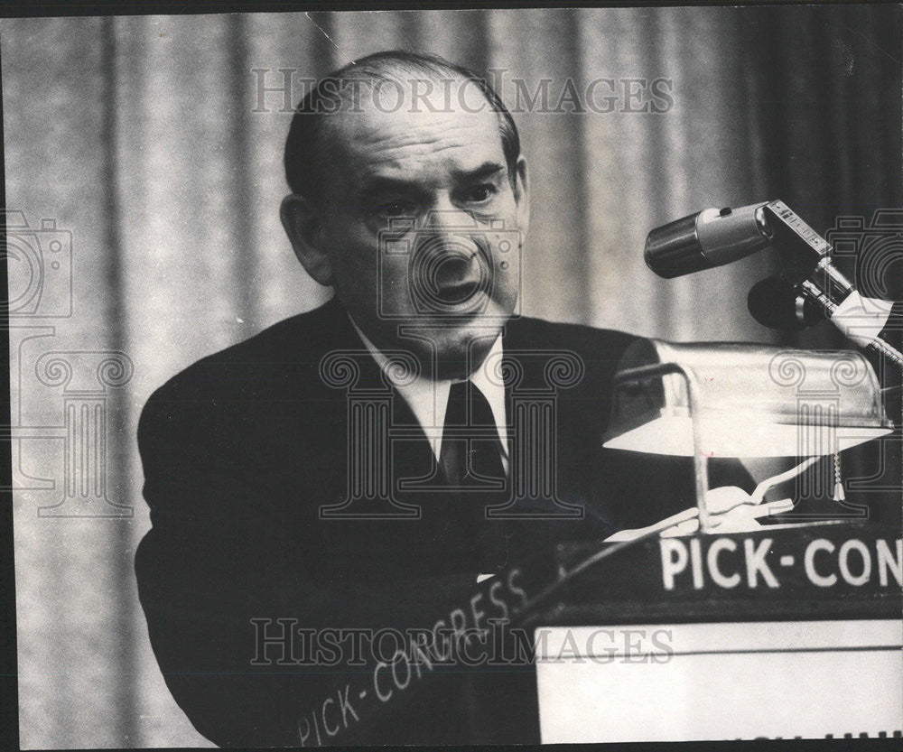 1973 Press Photo Avraham Harman Israeli Ambassador Jewsih United Fund - Historic Images