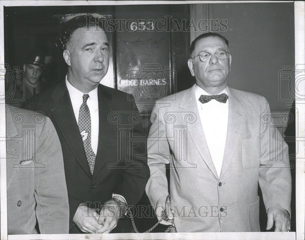 1957 Press Photo Orville Hodge, imprisoned former Illinois State Auditor - Historic Images