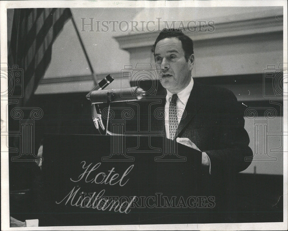 1968 Press Photo Professor Ira Hirsch president society UND director Midland - Historic Images