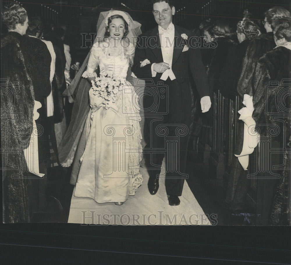 1950 Press Photo ST Paul Episcopal Church Edward Bryant Alice Utley John Markham - Historic Images