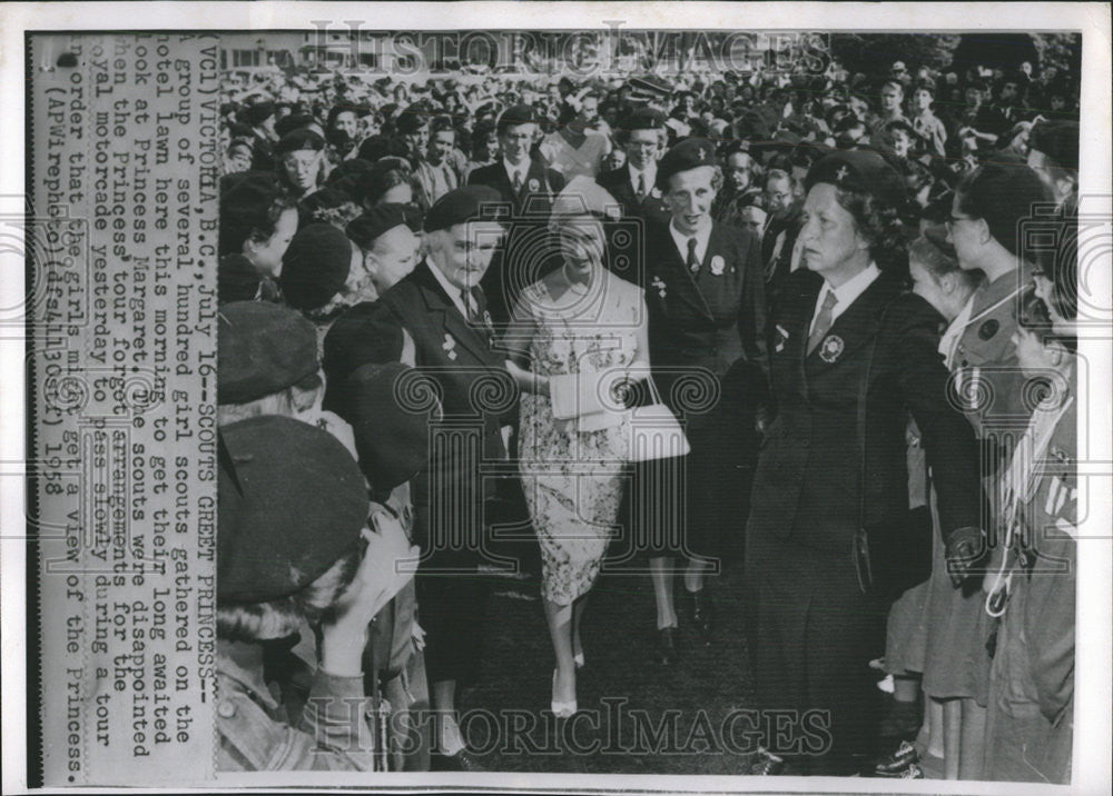 1958 Press Photo Princess Margaret England Royal Family - Historic Images