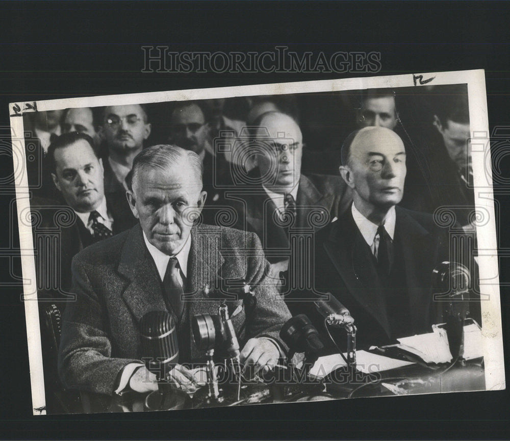 1947 Press Photo George Marshall State Secretary American Military Leader - Historic Images