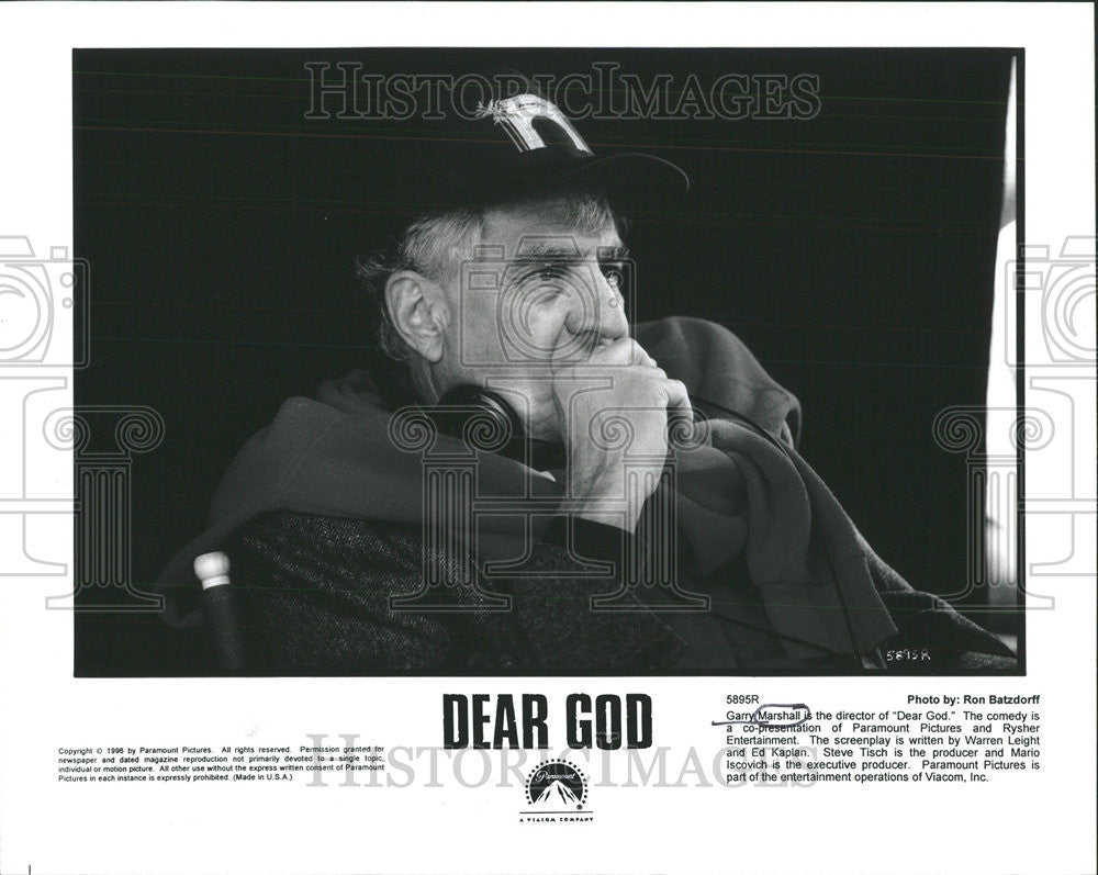 1996 Press Photo Garry Marshall Dear God director Rysher Entertainment Paramount - Historic Images