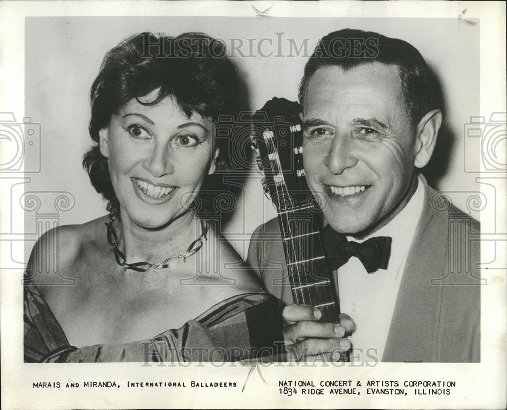 1962 Press Photo Balladeers Marais Miranda Studebaker Theater Annual Visit Film - Historic Images