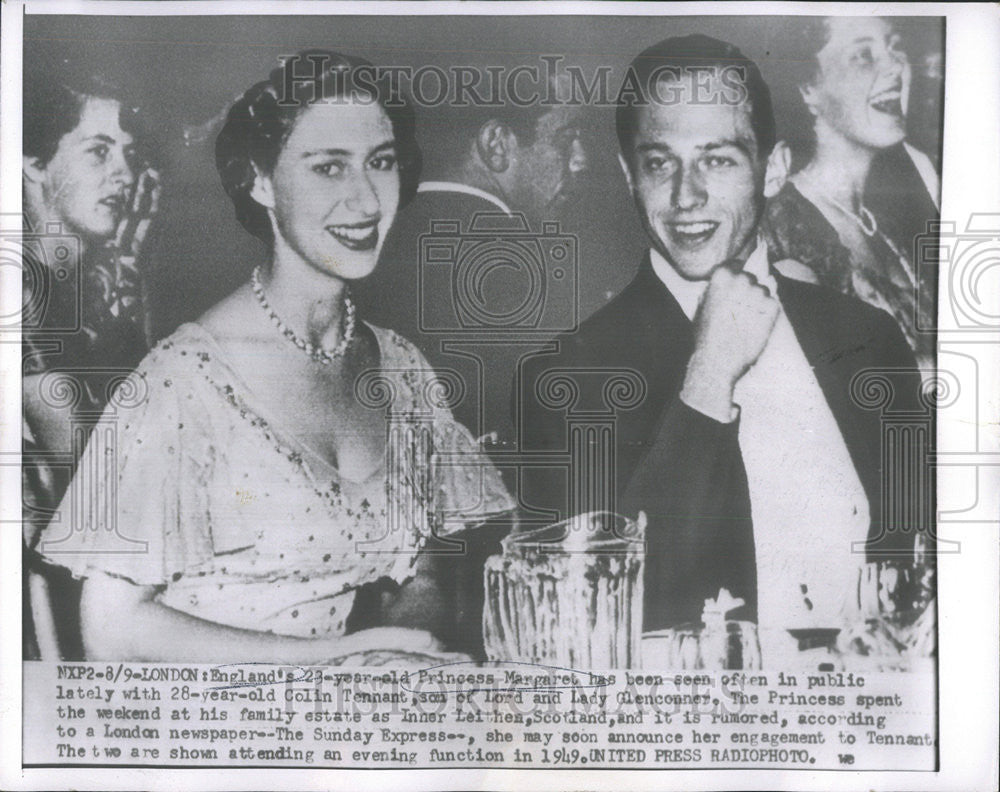 1949 Press Photo England Princess Margaret Public Lately Sunday Express London - Historic Images