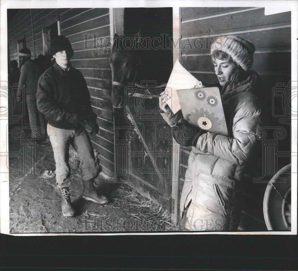 1977 Press Photo Vet Jan Lehr Washington Park - Historic Images